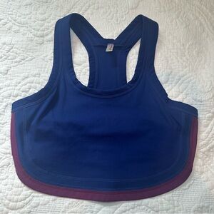 Free People Movement Cropped Tank Top. Size: Small. NWOT. Blue and Purple.
